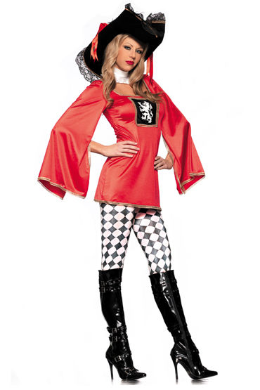 Bewicked Гвардеец Кардинала, Платье, шляпа и украшение на шею