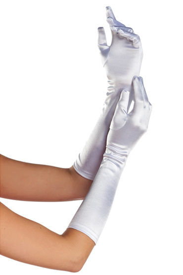 Bewicked перчатки, белые, Эластичные, длина 39 см