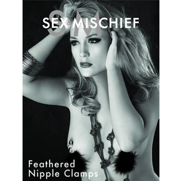 Sex & Mischief Feathered Nipple Clamps - фото, отзывы