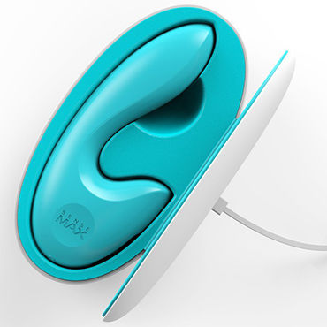 SenseVibe, голубой, Эргономичный перезаряжаемый вибратор для точки G и клитора и другие товары SenseMax с фото