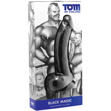 Tom of Finland Black Magic, черный - Фаллоимитатор анальный - купить в секс шопе