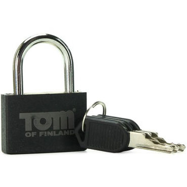 Tom of Finland Metal Lock, черный, Металлический замок