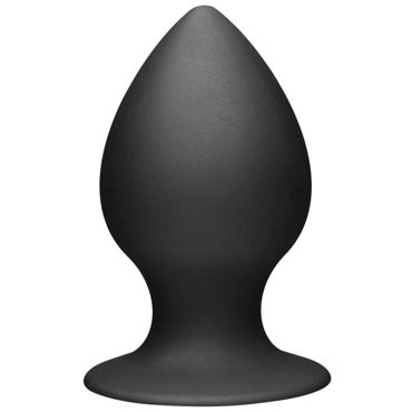 Tom of Finland XL Large Silicone Anal Plug, черная, Анальная пробка классической формы