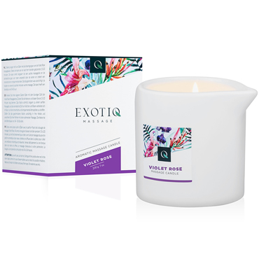 Exotiq Massage Candle Violet Rose, 200 мл, Массажная свеча с ароматом Фиалка и роза