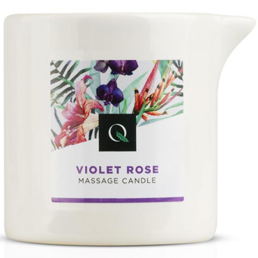 Exotiq Massage Candle Violet Rose, 60 мл - Массажная свеча с ароматом Фиалка и роза - купить в секс шопе