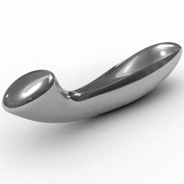 Lelo Olga, серебристый, Двусторонний массажер из нержавеющей стали