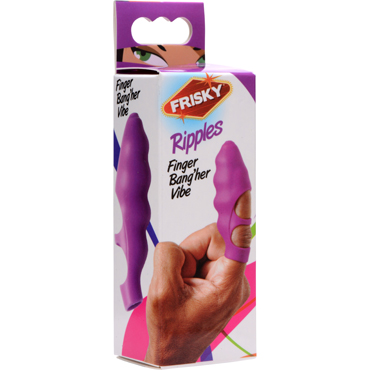 XR Brands Frisky Finger Bang-her Vibe, фиолетовая, Насадка на палец и другие товары XR Brands с фото