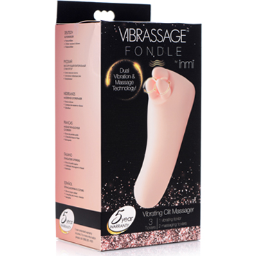 Новинка раздела Секс игрушки - XR Brands Inmi Vibrassage Fondle Vibrating Clit Massager, розовый