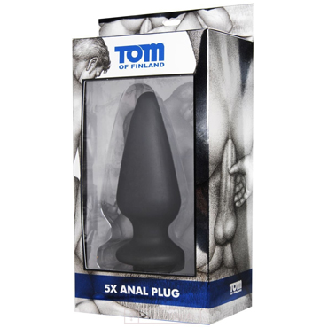 Tom of Finland 5X Silicone Anal Plug, черная — фото 2