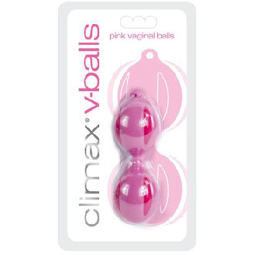 Topco Climax V-Balls, розовые, Вагинальные шарики в силиконовой оболочке