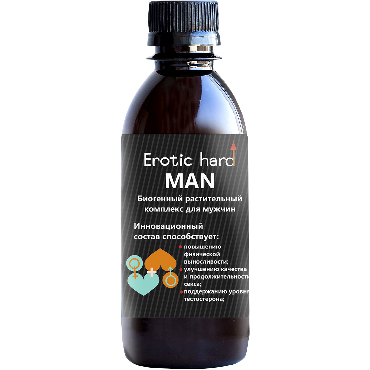 Erotic Hard Man, 250 мл, Биогенный растительный комплекс для мужчин