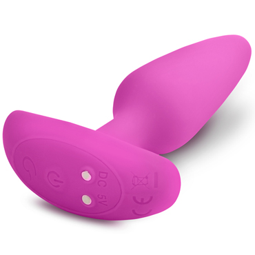 Gvibe Gplug XS, розовая - Анальная пробка с вибрацией - купить в секс шопе
