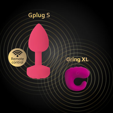 Gvibe Gplug S, розовая - Маленькая дизайнерская пробка с вибрацией - купить в секс шопе