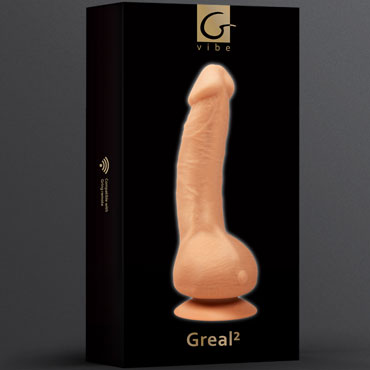 Gvibe Greal, телесный - Реалистичный вибратор с возможностью беспроводного управления - купить в секс шопе
