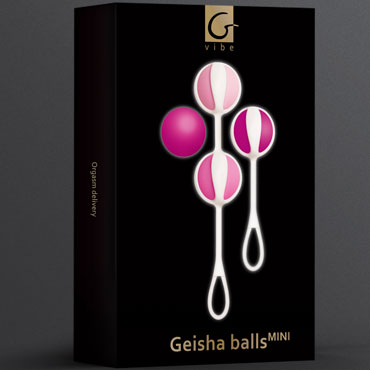 Gvibe Geisha Balls Mini, розовые - Интимные шарики для начинающих - купить в секс шопе