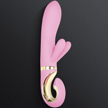 Gvibe Grabbit, розовый, Вибратор с клиторальной стимуляцией