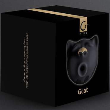 Gvibe Gcat, черный - Вакуумный стимулятор клитора - купить в секс шопе