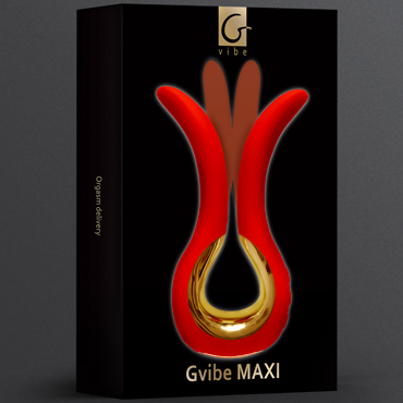 Gvibe Maxi, красный, Универсальный вибратор для пар и другие товары Gvibe с фото