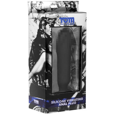 Tom of Finland Silicone Vibrating Anal Plug, черная - фото, отзывы