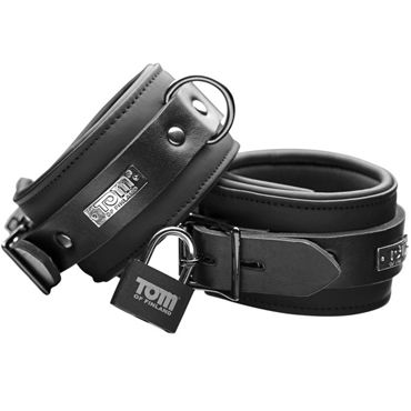 Tom of Finland Neoprene Ankle Cuffs, черные