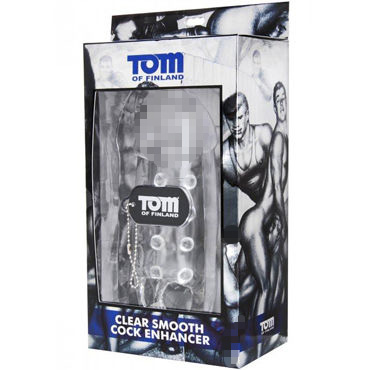 Tom of Finland Clear Smooth Cock Enhancer, прозрачная