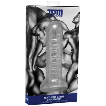 Tom of Finland Textured Girth Enhancer, прозрачная - фото, отзывы
