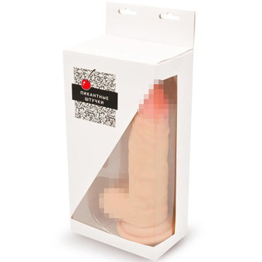 Пикантные штучки Реалистичный фаллоимитатор из киберкожи, 18х4 см - фото, отзывы