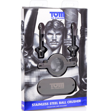 Tom of Finland Stainless Steel Ball Crusher, серебристый, Стальной зажим на мошонку и другие товары Tom of Finland с фото