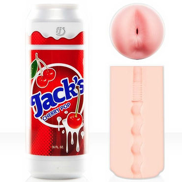 FleshLight Jacks Soda Cherry Pop, Попка-мастурбатор в банке вишневой соды