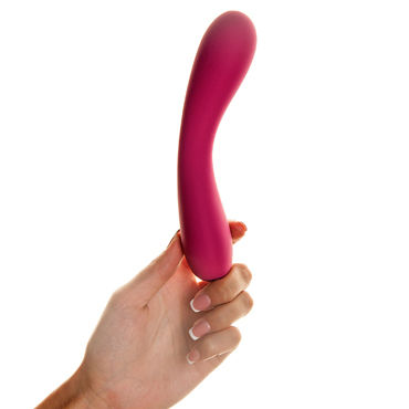 Je Joue Uma, розовый - Силиконовый вибратор с бархатистым покрытием - купить в секс шопе