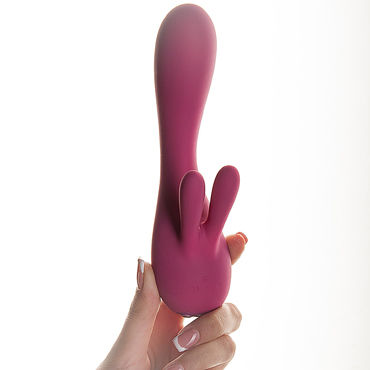 Je Joue FIFI, розовый - Силиконовый вибратор со стимулятором клитора - купить в секс шопе