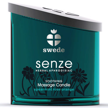 Swede Senze Soothing, Массажная свеча с ароматом мяты, розы и апельсина