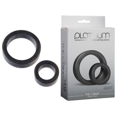 Doc Johnson Platinum Premium Silicone The C-rings, Два эрекционных кольца