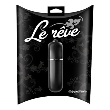 Pipedream Le Reve 3-Speed Bullet, черная, Водонепроницаемая вибропуля