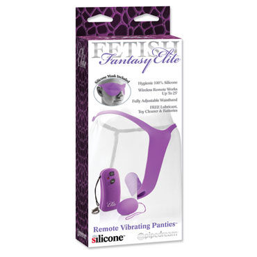 Pipedream Remote Vibrating Panties, фиолетовые, Виброяйцо на пульте управления и трусики