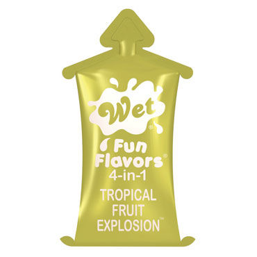 Wet Fun Flavors Tropical Fruit Explosion, 10 мл, Универсальный лубрикант с ароматом тропических фруктов