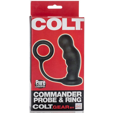 California Exotic Colt Commander Probe&Ring - Стимулятор простаты с кольцом на пенис - купить в секс шопе
