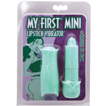 Topco My First Lipstick Vibrator, зеленый, Мини-вибратор в виде помады