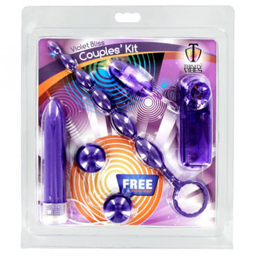 XR Brands Violet Bliss - Набор секс-игрушек, 4 предмета - купить в секс шопе