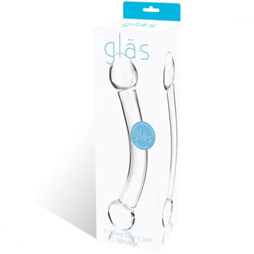 Glas Curved Glass G Spot Stimulator, прозрачный - Прозрачный фаллос для точки G - купить в секс шопе