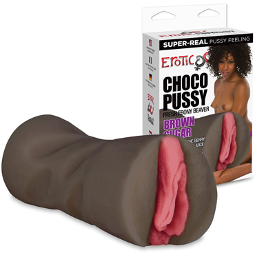 Erotic Fantasy Choco Pussy, коричневый, Мастурбатор-вагина темнокожей красотки