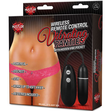 Hustler Wireless Remote Control Vibrating Panties, розовые - фото, отзывы