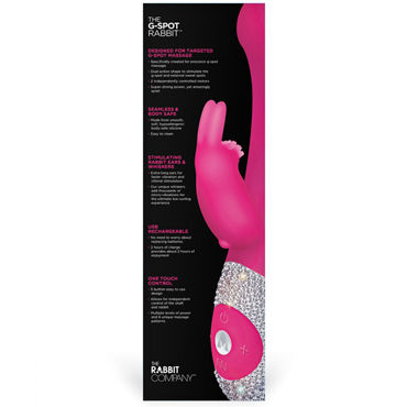 Rabbit Company G-spot Rabbit Crystalized, розовый - Вибромассажер для точки G - купить в секс шопе