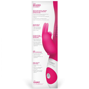Rabbit Company Beaded Rabbit, розовый - Вибромассажерс с функцией ротации - купить в секс шопе