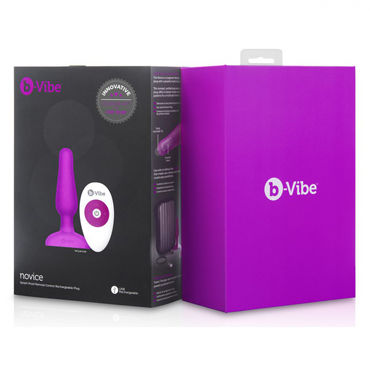 Новинка раздела Секс игрушки - B-Vibe Novice Plug, фиолетовый