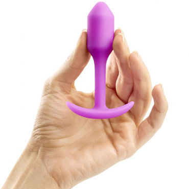 B-Vibe Snug Plug 1, розовая - Анальная пробка из силикона - купить в секс шопе