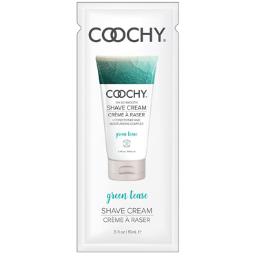 Coochy Oh So Smooth Shave Cream Green Tease, 15 мл, Увлажняющий комплекс ароматизированный
