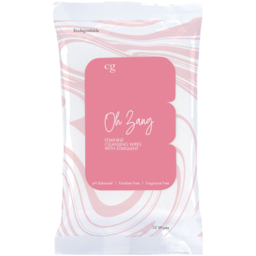 CG Oh Zang Feminine Cleansing Wipes with Stimulant, 10 шт