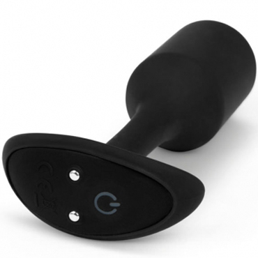 B-Vibe Vibrating Snug Plug 2, черная - подробные фото в секс шопе Condom-Shop