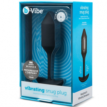 B-Vibe Vibrating Snug Plug 2, черная - фото 7